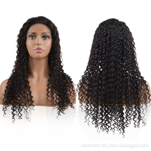 RTS Wholesale High Quality Braided Curly Lacefront For Black Women Perruque Full Lace Cheap Human Wigs 100% Human Hair